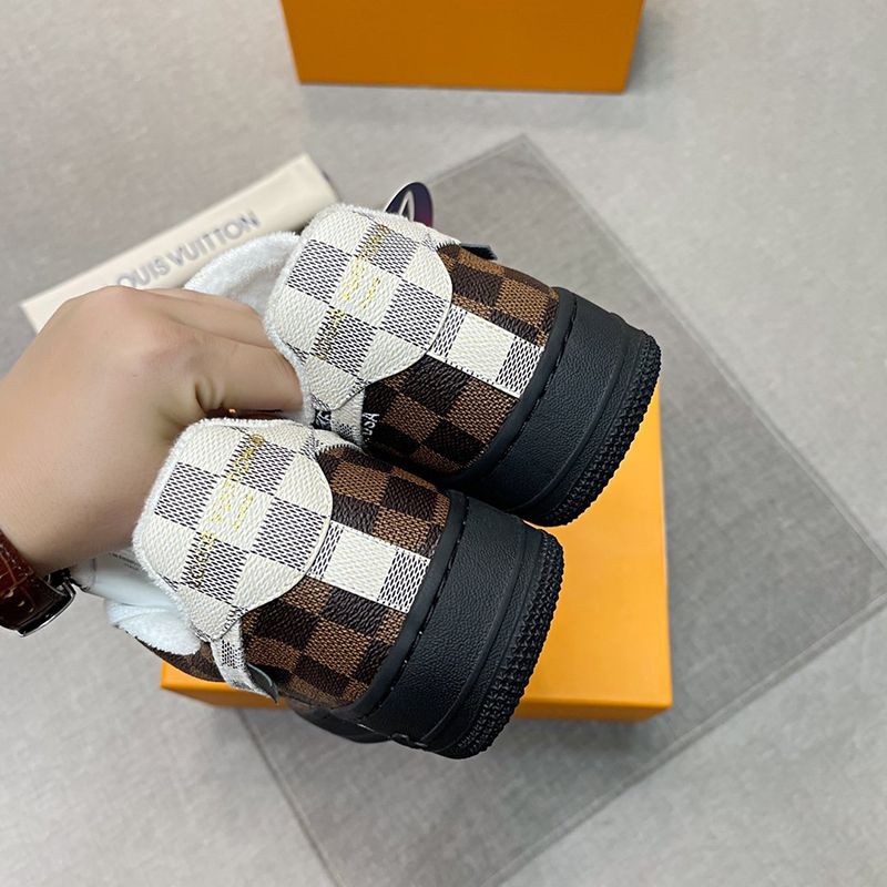 ★関税/送料込★ルイヴィトンXナイキ エアフォース1 コピー コラボスニーカー ダミエ naa13244最高級