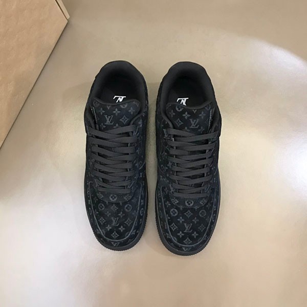 ルイヴィトン × ナイキ エアフォース1 コピー ロー バイ ヴァージル・アブロー "ブラック" naw27135通販