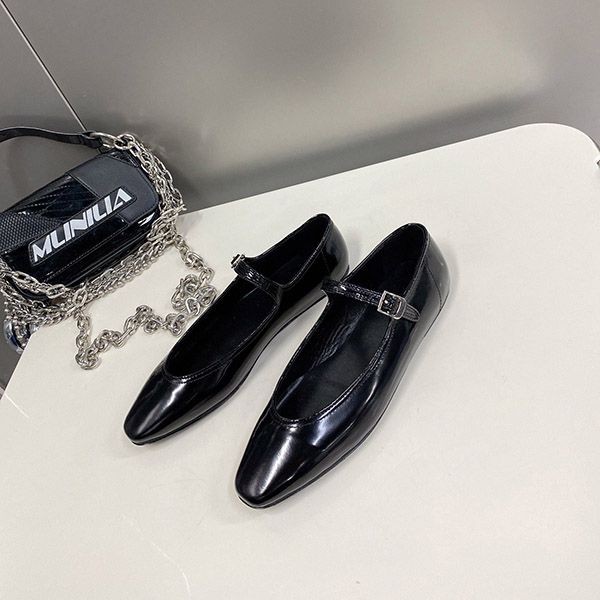 送料込ザロウ Ava レザーシューズ 偽物 メリージェーンフラット zaj83295通販