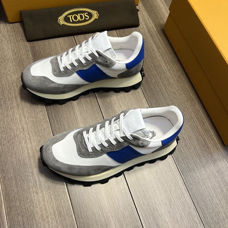 《大人気》TODS スーパーコピー スエード＆ファブリックスニーカー toq41241激安送料無料
