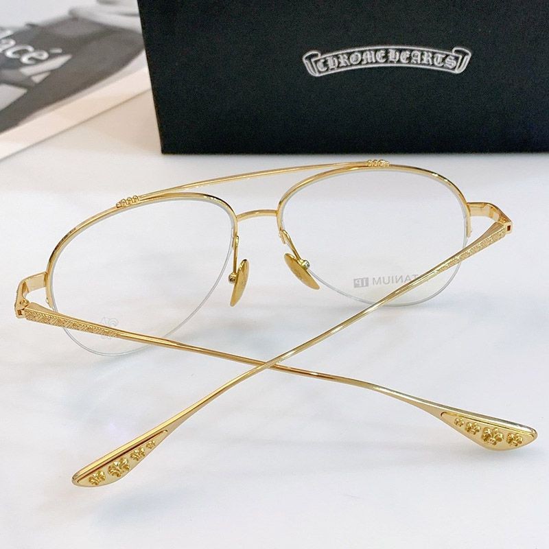 21-22AW クロムハーツメガネ 偽物 CHプラス CH8053代引きを販売