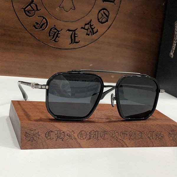 一目惚れ♪クロムハーツ DAGGER◆女性もOK/多角形サングラスgray/brown Kuk95335激安送料無料