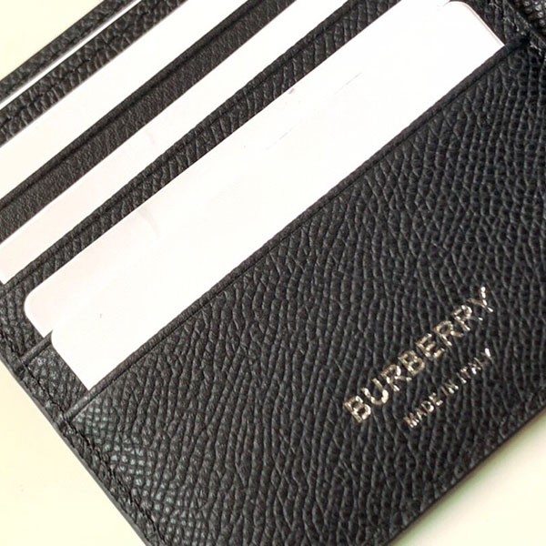 完売必至 バーバリー 偽物 2つ折り財布 black 8033072N級品