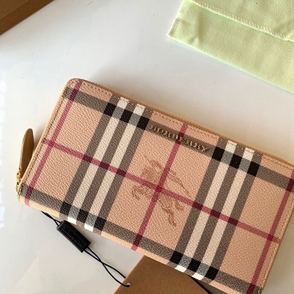 ブランドバーバリー ジップウォレット 偽物 長財布 Baa25349激安送料無料