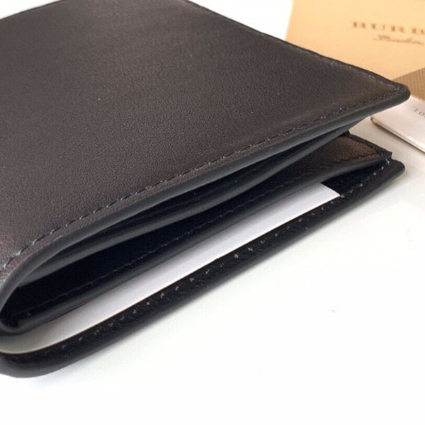 バーバリー コピー ロゴ レザー 折りたたみ財布 Baw90401N級品