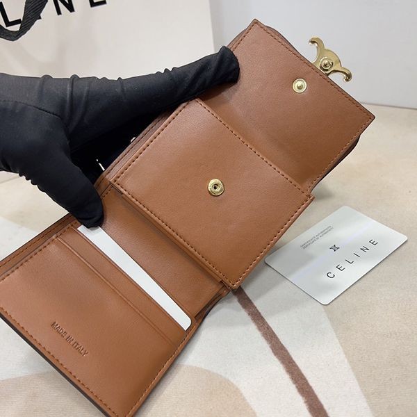 ★日本!!人気！セリーヌ ラムスキンフラップウォレット コピーミニ財布 Cea91916人気