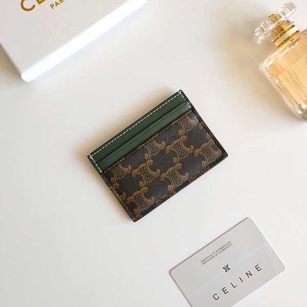 《大人気》セリーヌブランド カードホルダー コピー ロゴ プリント トリオンフキャンバス Ceq72175激安送料無料