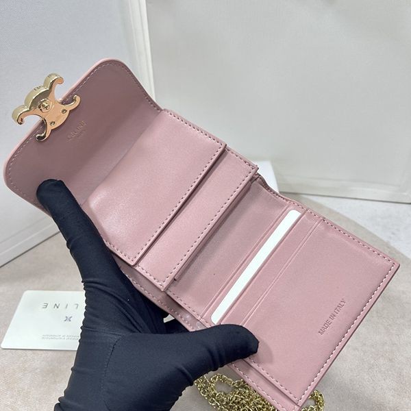 稀少セリーヌ 偽物 ラムスキンフラップウォレット ミニ財布 Ces83090高い品質