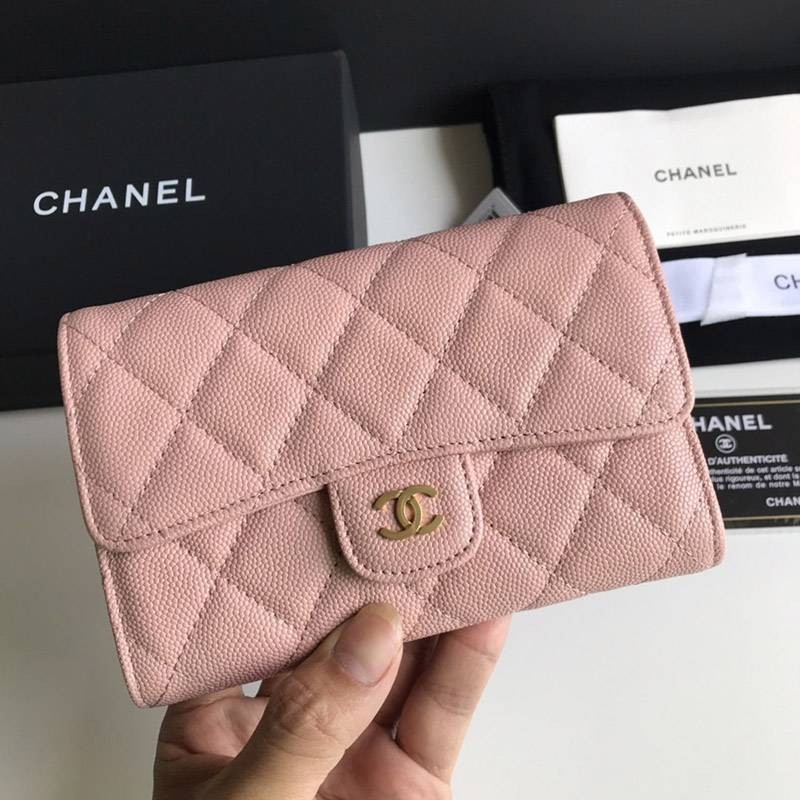人気シャネル 折り財布 キャビアスキン最高級スーパーコピー A84341高い品質