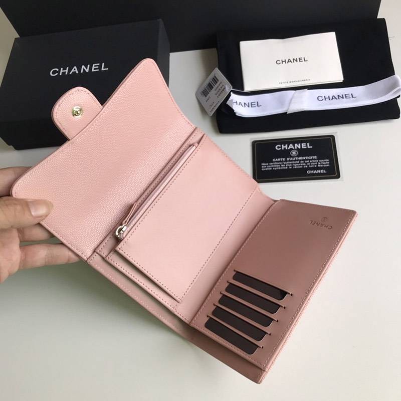 人気シャネル 折り財布 キャビアスキン最高級スーパーコピー A84341N級品