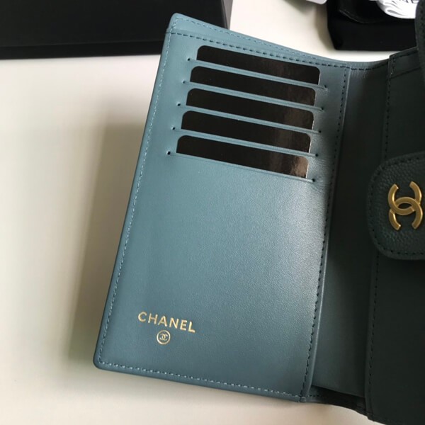 即発 シャネル 三折り ミディアムサイズ 中財布 small flap wallet cc2108232品質保証