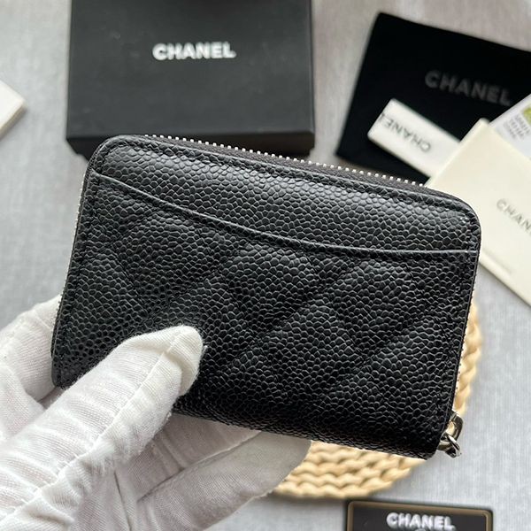 【大特価】最高な材質シャネル コインケース コピー カードケース キャビア 財布 4色 sha12857代引きを販売
