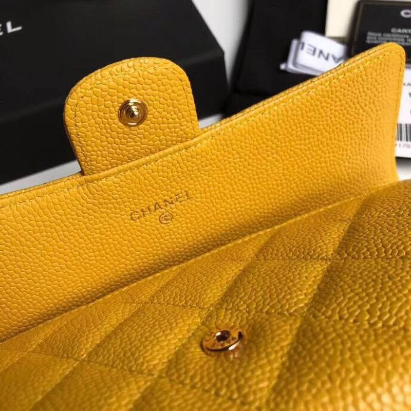 定番人気 シャネル 二折りカブセ長財布 コピー キャビア shb09378N級品