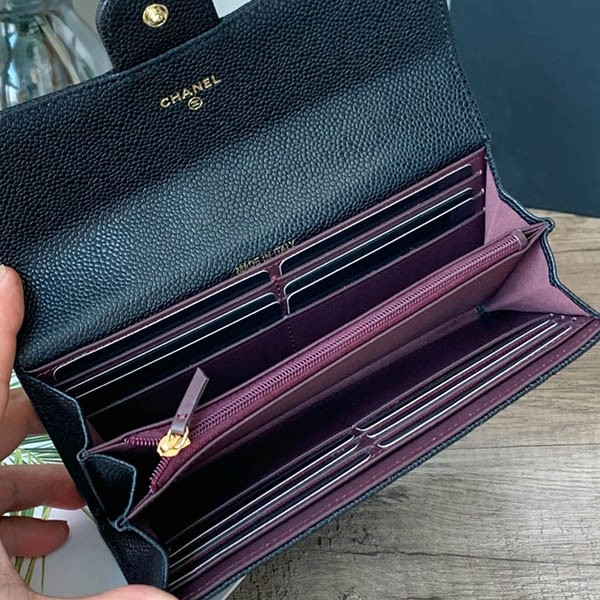 シャネル マトラッセキャビアスキン長財布 コピー shk34837品質保証