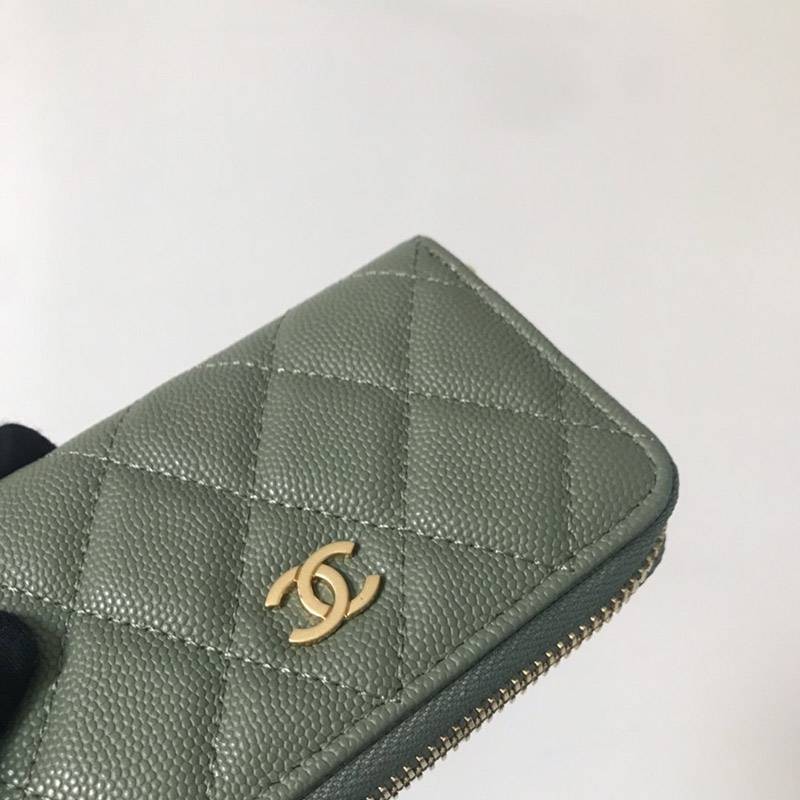 21-22AW シャネル ジップ コインパース 偽物 キャビアスキン shl24406人気