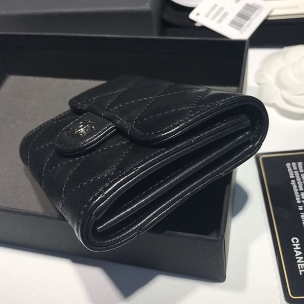 目を惹くカラーシャネル クラシック コインパース 偽物 財布 黒 shv05938激安送料無料