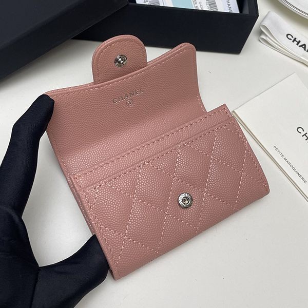 稀少シャネルブランド ミニ財布 コピー キャビア ライトゴールド金具 shw24353激安送料無料
