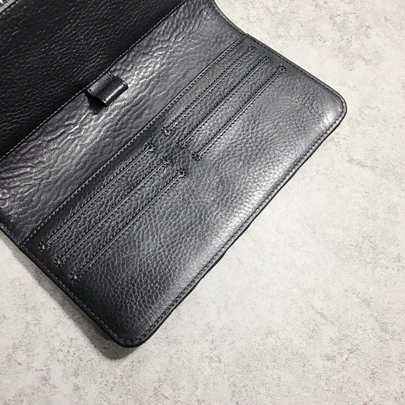 N級品 クロムハーツ/ウェーブ#4・３スナップ・ブラックライトレザー コピー Kum23680N級品