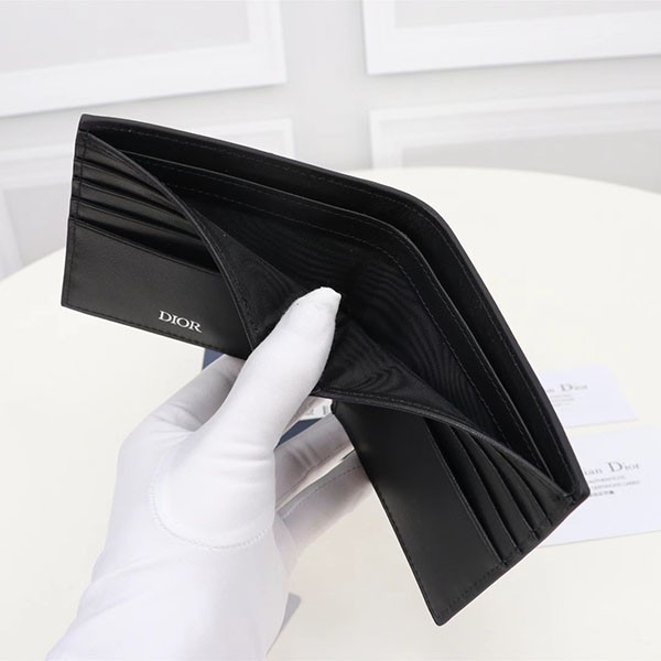 シンプル☆【ディオール】メンズ 折りたたみ財布 偽物 2ESBH027CDI_H00N品質保証