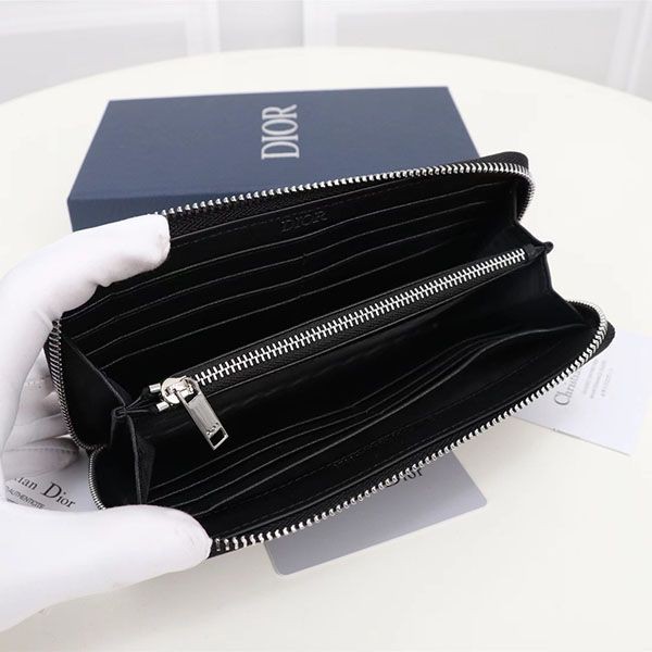超話題!ディオール ラウンドジップ長財布 dee35089最高級