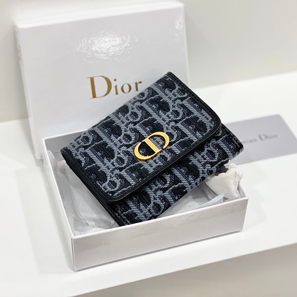 目を惹くカラー ディオール オブリーク偽物 最新三折り 財布  カロ deq31915最高級