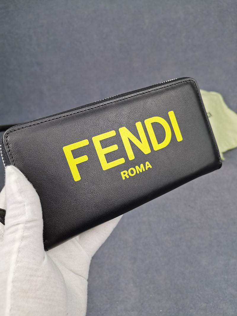 超希少！フェンディ スーパーコピー カスタマイズ ジップアラウンド長財布 革 ブラック 7M0210ADM8F0R2A激安送料無料