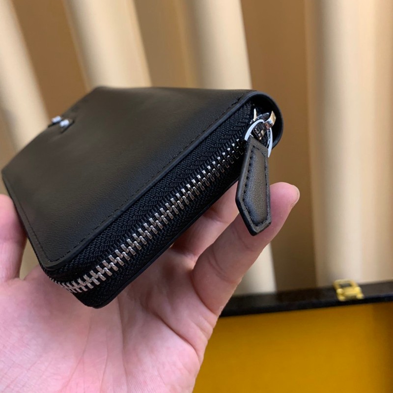 定番フェンディ ジップアラウンド 長財布 コピー ブラック バッグ バグズ ジッパーウォレット カスタマイズ fea27541N級品