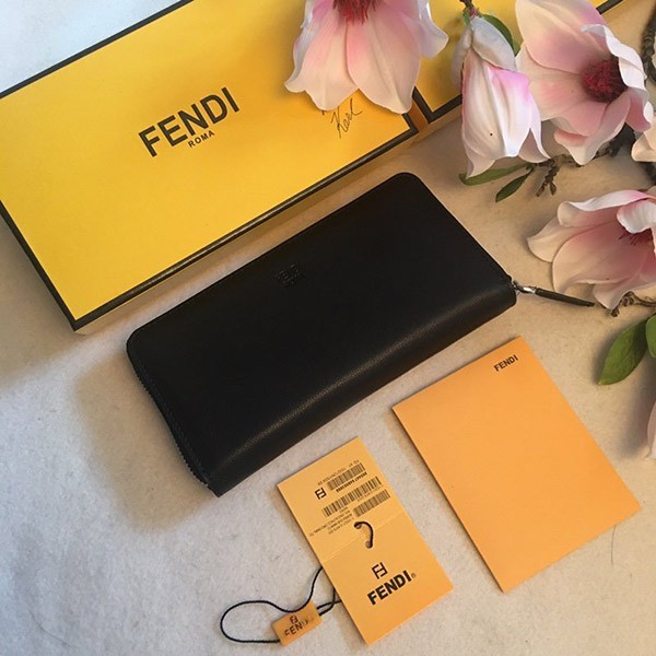フェンディ バッグ バグズ コピー ブラックレザー 長財布 fee30631激安送料無料