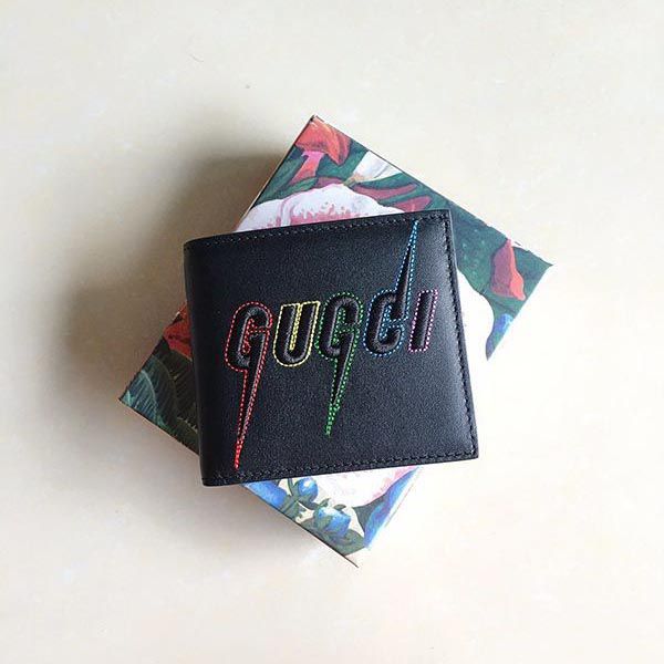 グッチ エンブロイダリー 二つ折り財布コピーgg210820055N級品