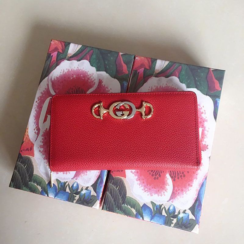 〔グッチ ズゥミ〕レザー ジップアラウンドウォレットコピーgg21082708N級品