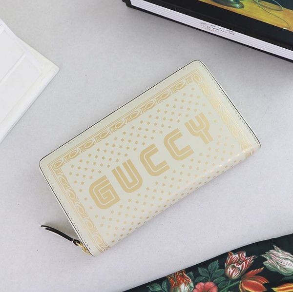 追跡付き 安いグッチ GUCCY プリント レザー ロングウォレット コピー 510488 gud99978通販