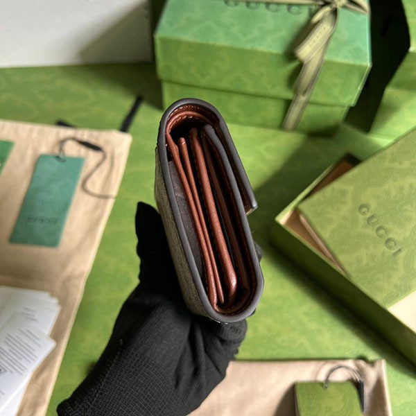 大人気！グッチ GG スプリーム 折りたたみウォレット 偽物N級品 guj05193高い品質