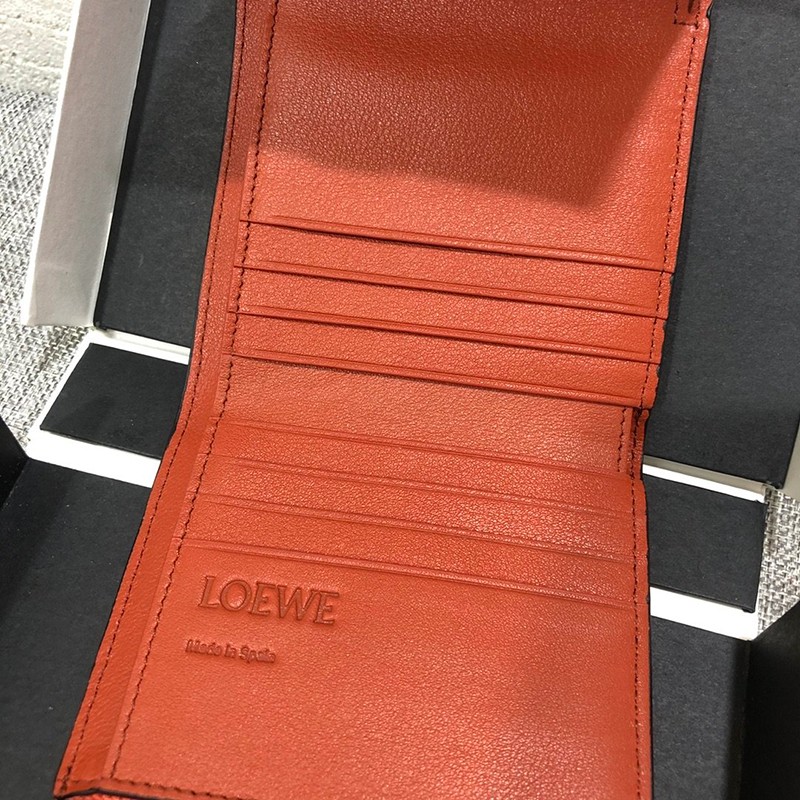 世界中で大人気♪【ロエベ ウォレット コピー】 アナグラム トリフォルド 6 cc ウォレット 010508422N級品