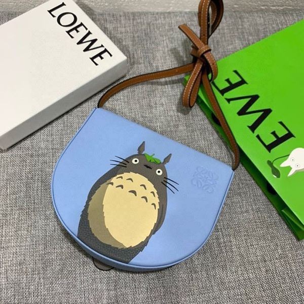 ブティック♪人気★ロエベ★トトロ＆ダストバニー ヒールバッグ ソフトカーフ lou05415激安送料無料