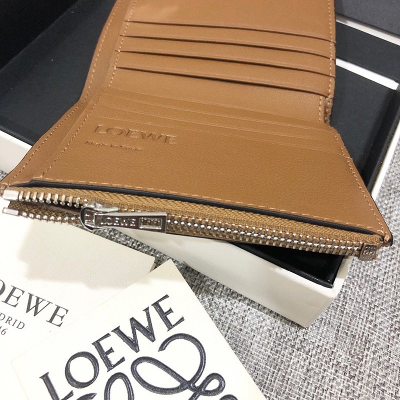 21-22AW【ロエベ ウォレット 偽物】 アナグラム トリフォルド 6 cc ウォレット loy75932N級品
