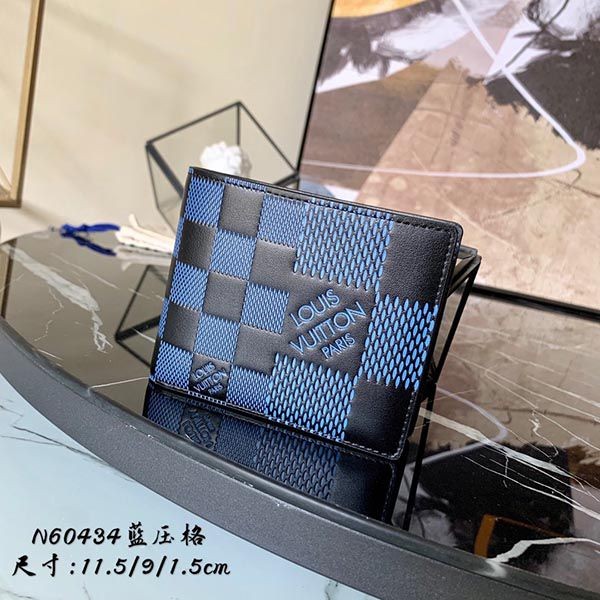 21SS新作★ルイヴィトン 財布 偽物★ダミエ ポルトフォイユ・ミュルティプル LV20224
