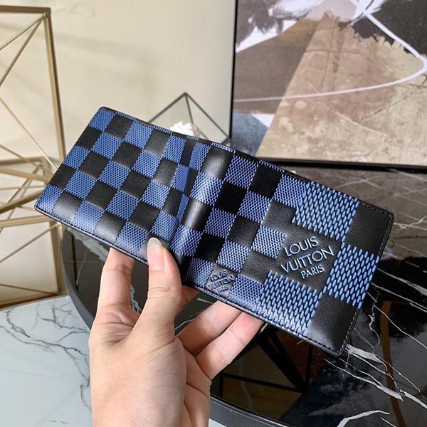 21SS新作★ルイヴィトン 財布 偽物★ダミエ ポルトフォイユ・ミュルティプル LV20224激安送料無料