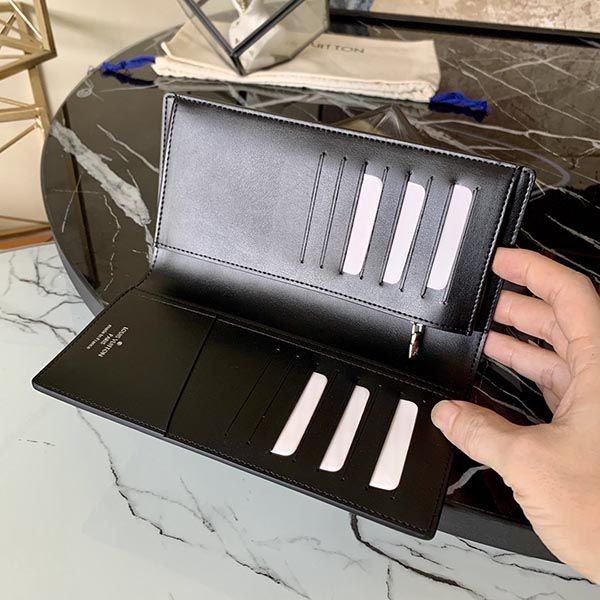 ルイヴィトン 長財布 コピー 二つ折り ダミエ ロゴ ブラック グレー LV20225高い品質