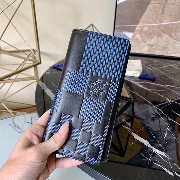 34 ルイヴィトン 長財布 偽物 二つ折り ダミエ ロゴ ブラック グレー LV20226激安送料無料