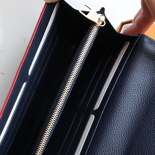 完売前に♪ ルイヴィトン 財布 偽物★ポルトフォイユ サラ ノワール M61182N級品