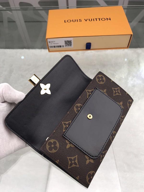 大人気 ルイヴィトン 財布 偽物 ポルトフォイユ フラワー モノグラム M62577高い品質