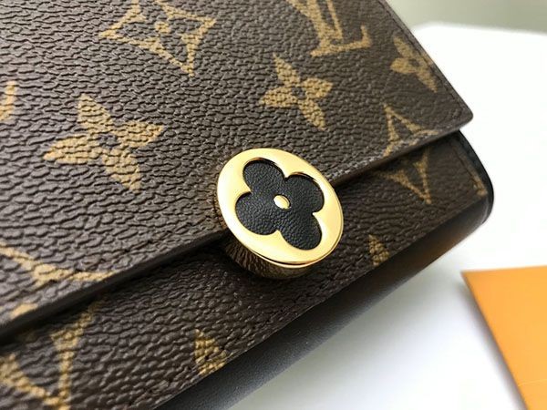 関税負担なし【ルイヴィトン 財布 コピー】モノグラム ミニ財布 ポルトフォイユ・フロールコンパクト M64587激安送料無料