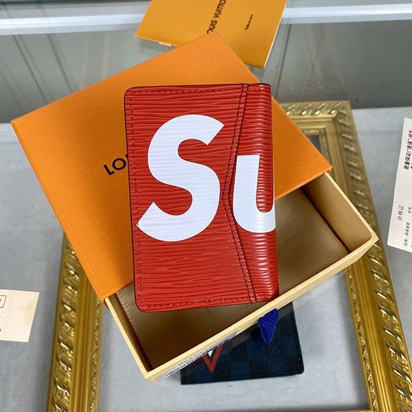 人気商品!シュプリーム x ルイヴィトン スーパーコピー コラボ エピ カードケース [オーガナイザードゥ ポッシュ] M67714高い品質