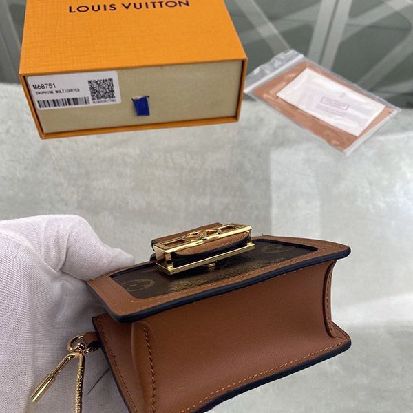 ルイヴィトン 財布 偽物 モノグラム ドーフィーヌ ミュルティカルト M68751高い品質