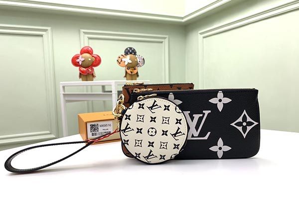 ルイヴィトン 財布 偽物 ポシェット トリオ クラフティ モノグラム M69516