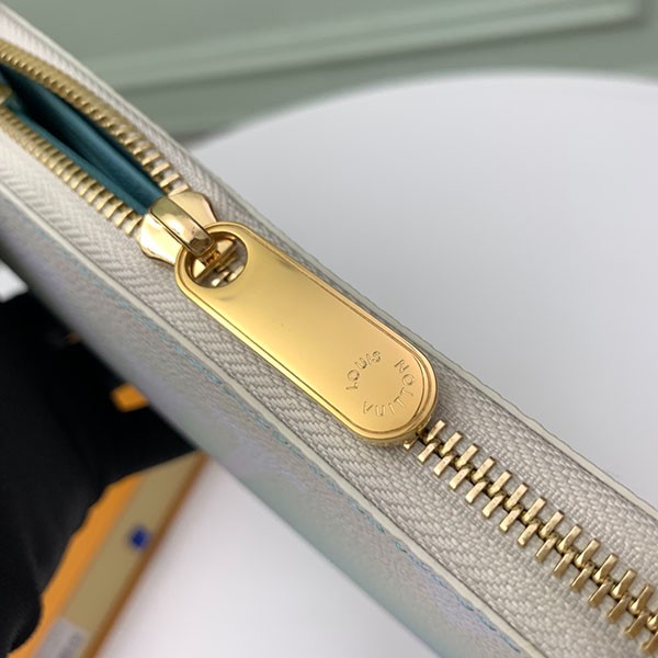ルイヴィトン 財布 偽物 ジップ長財布 バイザプール ブルー M80360人気