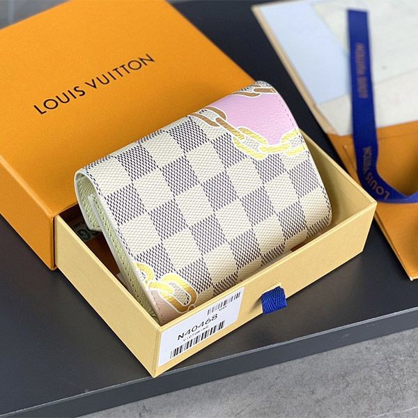 ルイヴィトン 折りたたみ財布 キャンバス チェーン コピー N40468通販