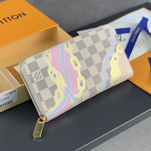 春の新作♪ルイヴィトン ジッピーウォレット コピー 長財布 ダミエ N40480