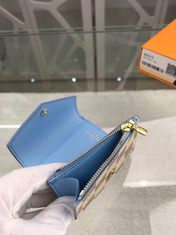 ルイヴィトン 財布 偽物 折り財布 ポルトフォイユ・ゾエ ダミエアズール N60219N級品