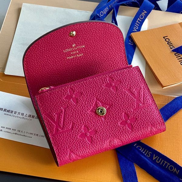 一目惚れ♪【ルイヴィトン】ポルトモネ ロザリ ミニ財布 レザー コピー vuk21263高い品質